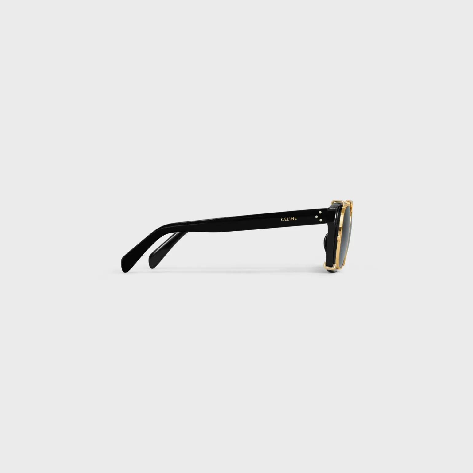 Black Frame 51 Sunglasses in Acetate with Metal