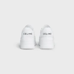 BLOCK SNEAKERS WITH WEDGE OUTSOLE in CALFSKIN