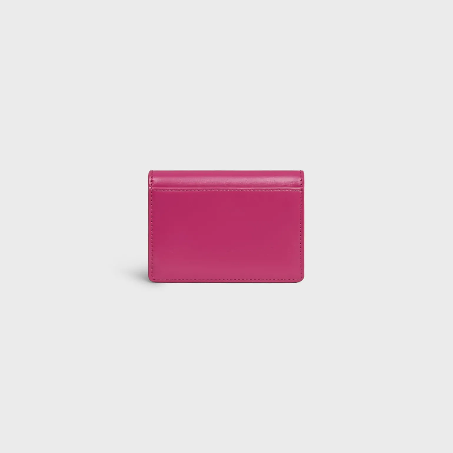 CARD HOLDER WITH FLAP TRIOMPHE in Shiny calfskin