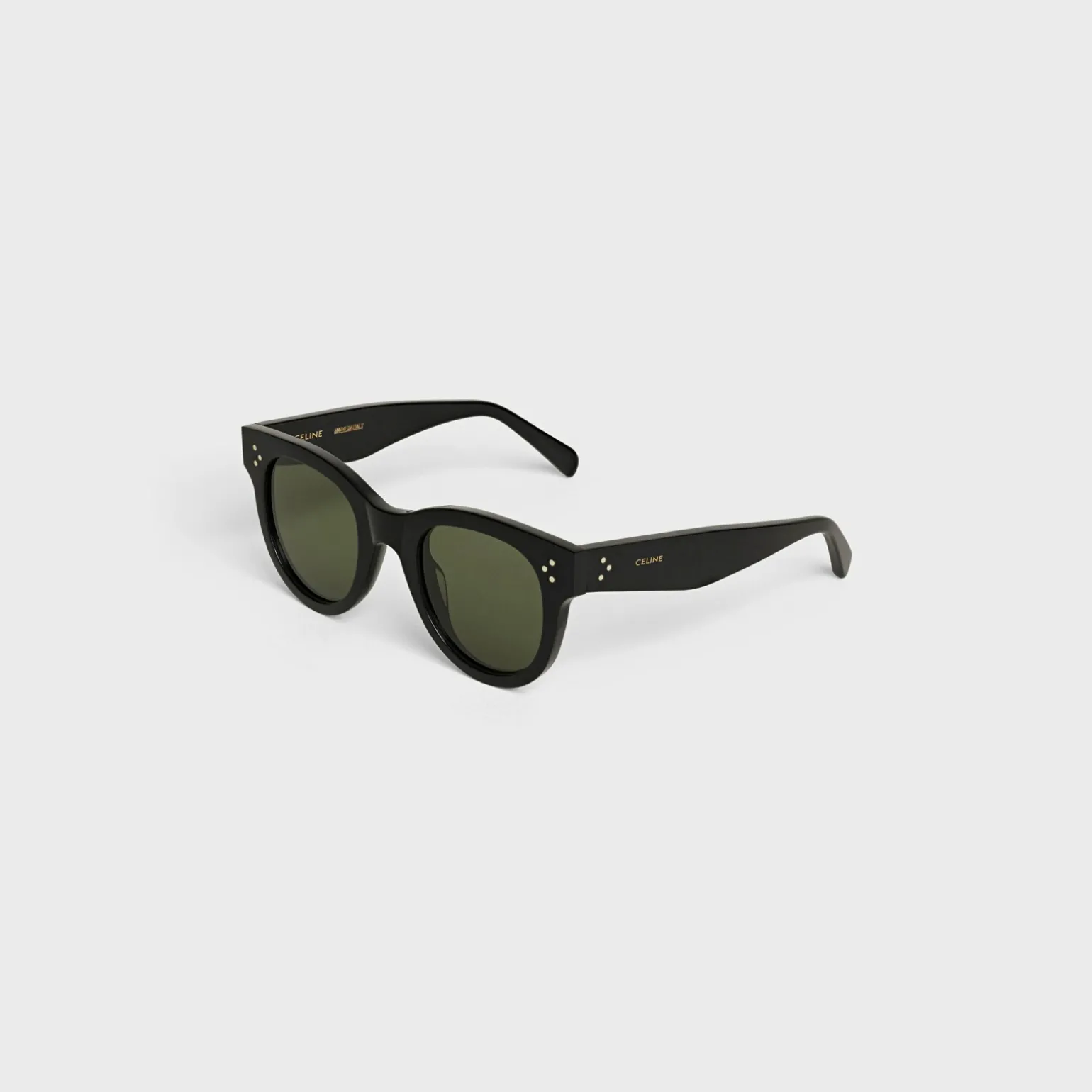 Cat Eye S003 Sunglasses in Acetate with Mineral Glass Lenses