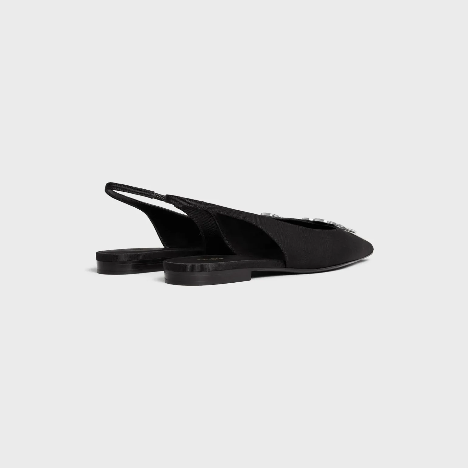 CELINE ALMA TRIOMPHE FLAT SLINGBACK in GROS-GRAIN