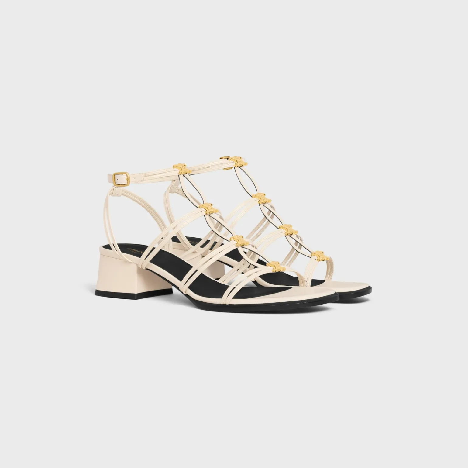 CELINE CLEMENCE MULTI TRIOMPHE SANDAL in LAMBSKIN