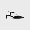 CELINE KITTEN T-BAR STRAP PUMP in VELVET