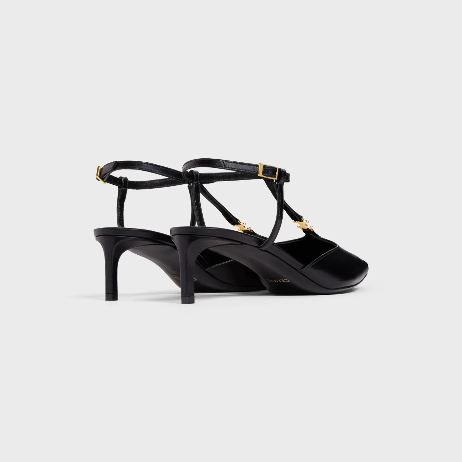 CELINE KITTEN T-BAR STRAP PUMP in CALFSKIN