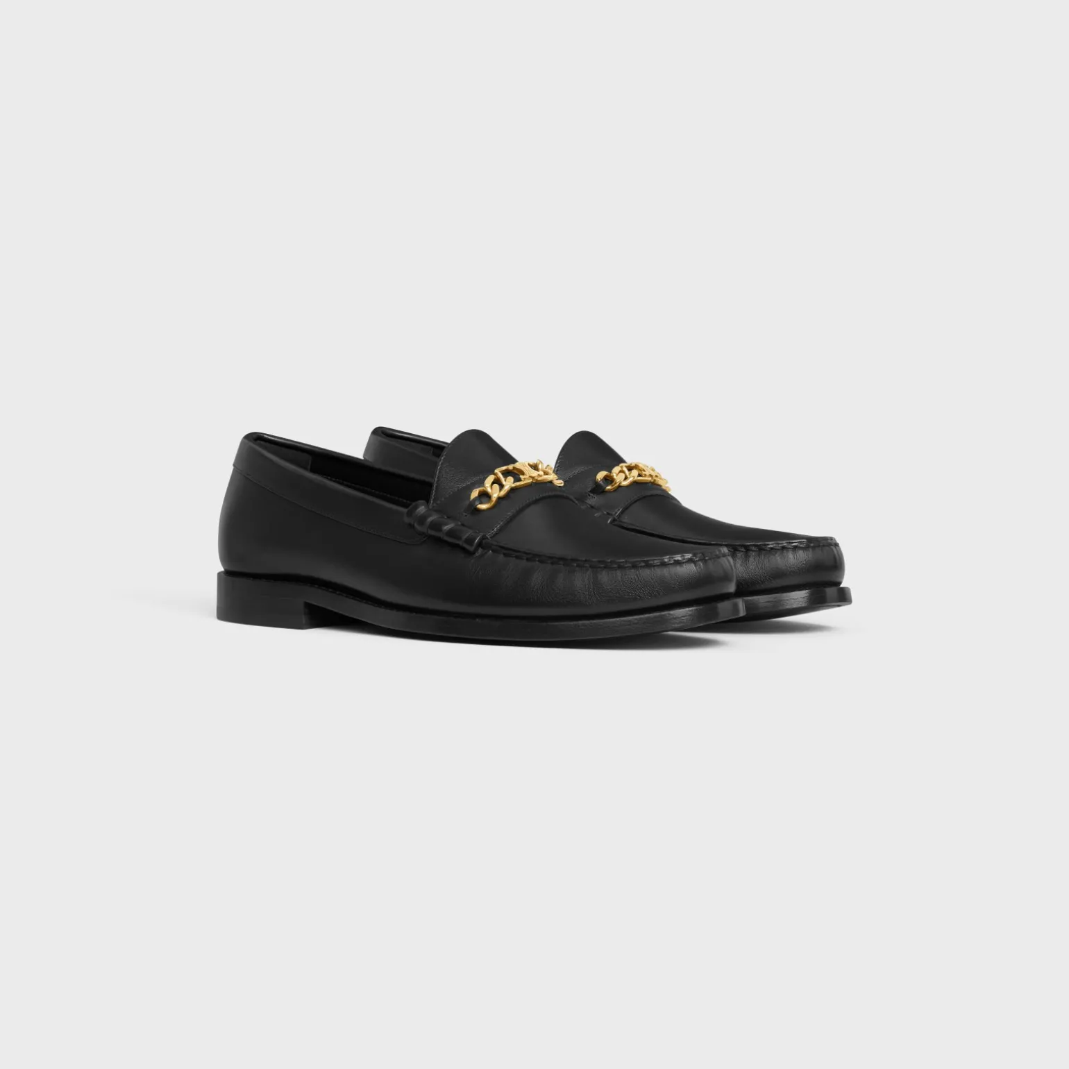 CELINE LUCO TRIOMPHE CHAIN LOAFER in CALFSKIN