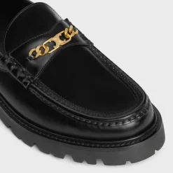 CELINE MARGARET TRIOMPHE LOAFER in POLISHED BULL