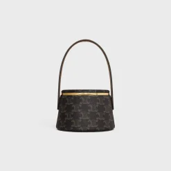 CELINE NINA MINAUDIERE in LAMBSKIN WITH TRIOMPHE CANVAS PRINT AND CALFSKIN