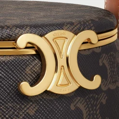 CELINE NINA MINAUDIERE in LAMBSKIN WITH TRIOMPHE CANVAS PRINT AND CALFSKIN