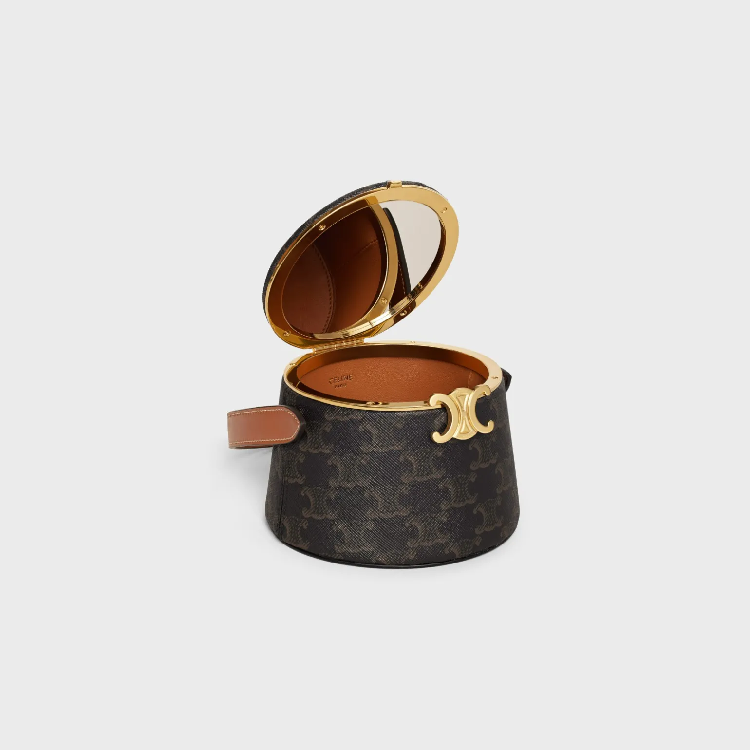 CELINE NINA MINAUDIERE in LAMBSKIN WITH TRIOMPHE CANVAS PRINT AND CALFSKIN