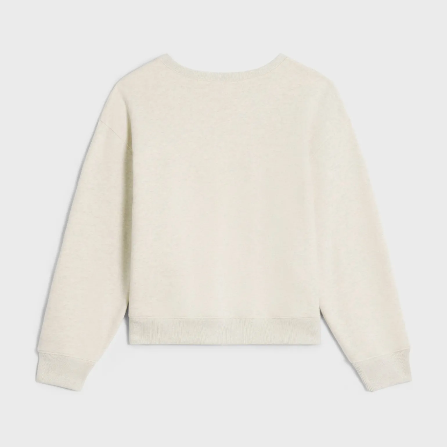celine paris loose sweatshirt in cotton fleece