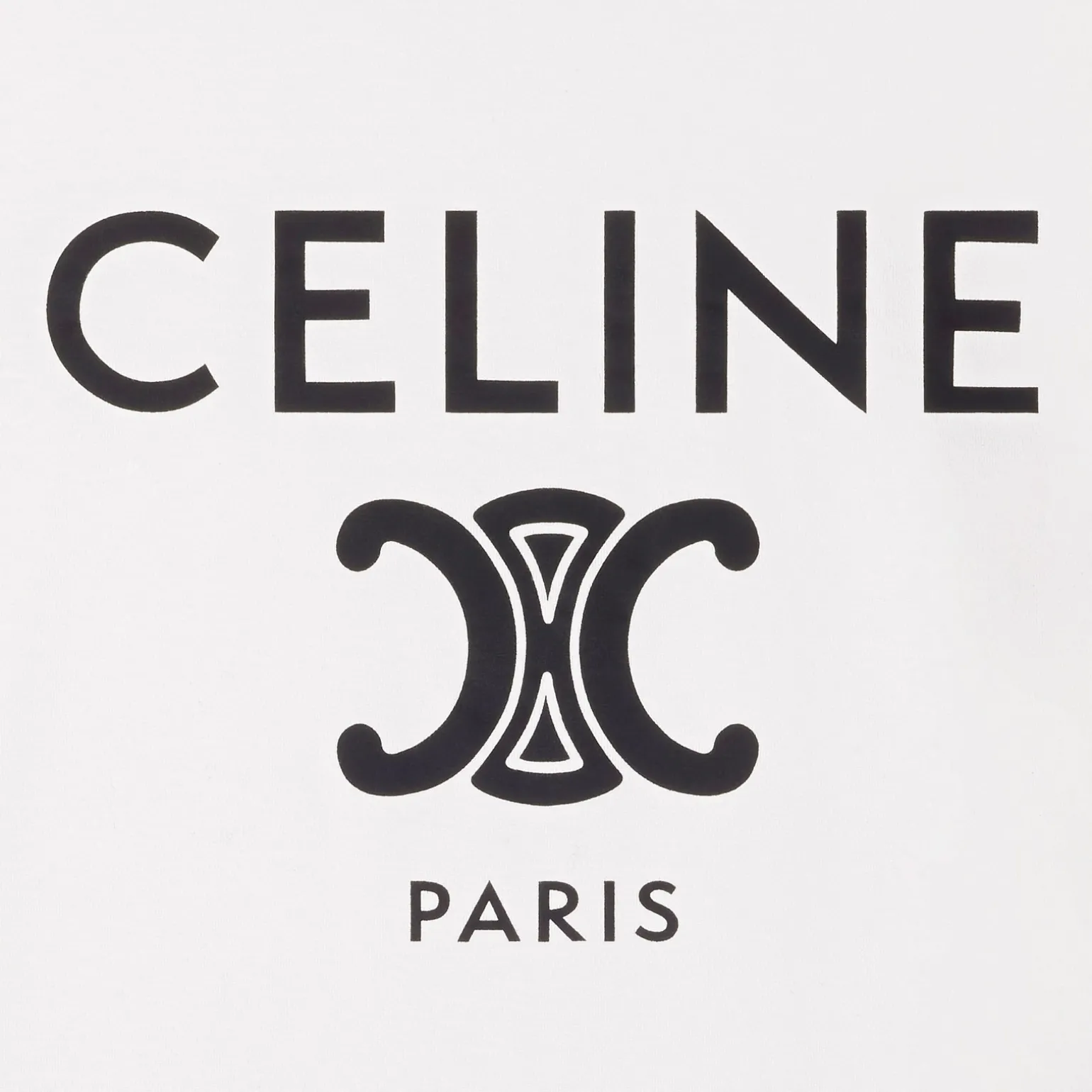 celine paris t-shirt in cotton jersey