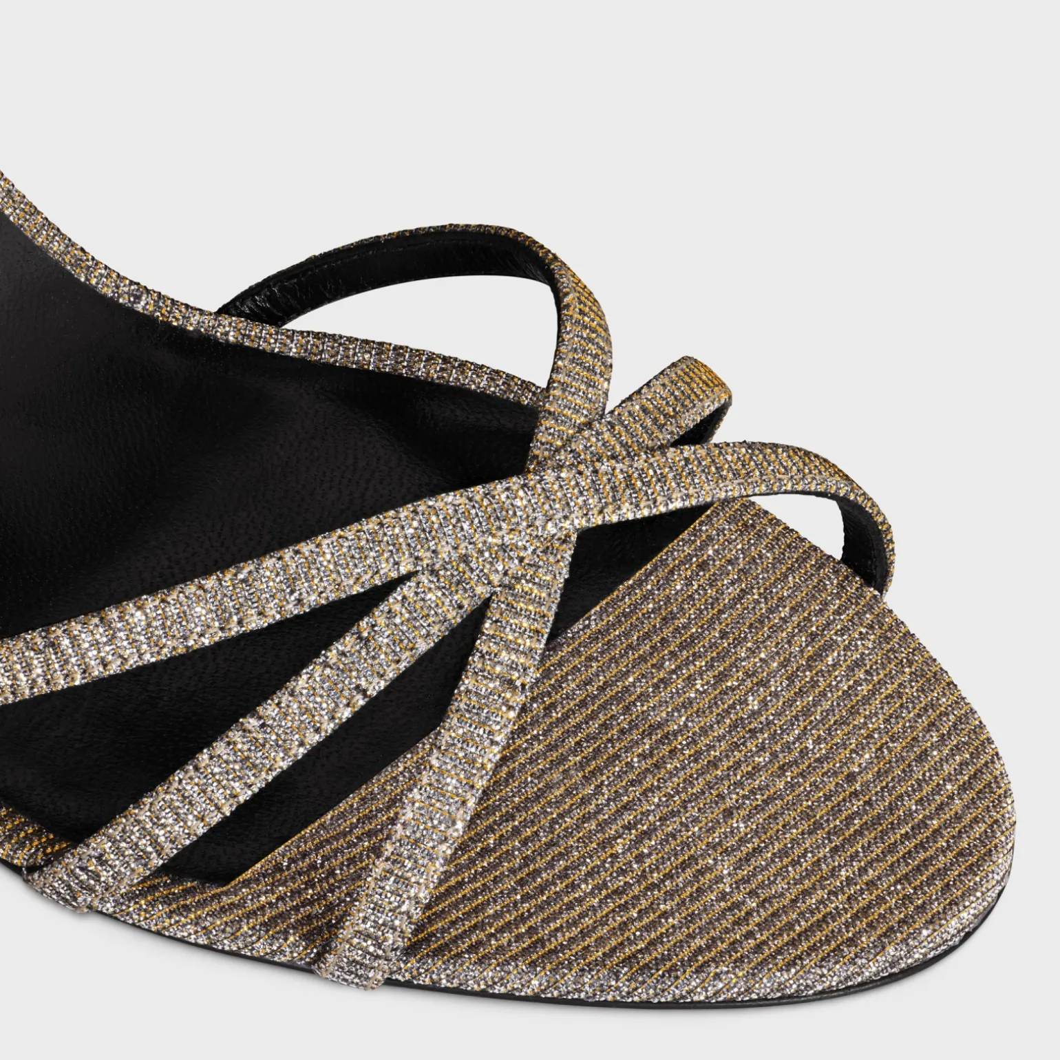 CELINE SOIR SANDAL in IRIDESCENT FABRIC