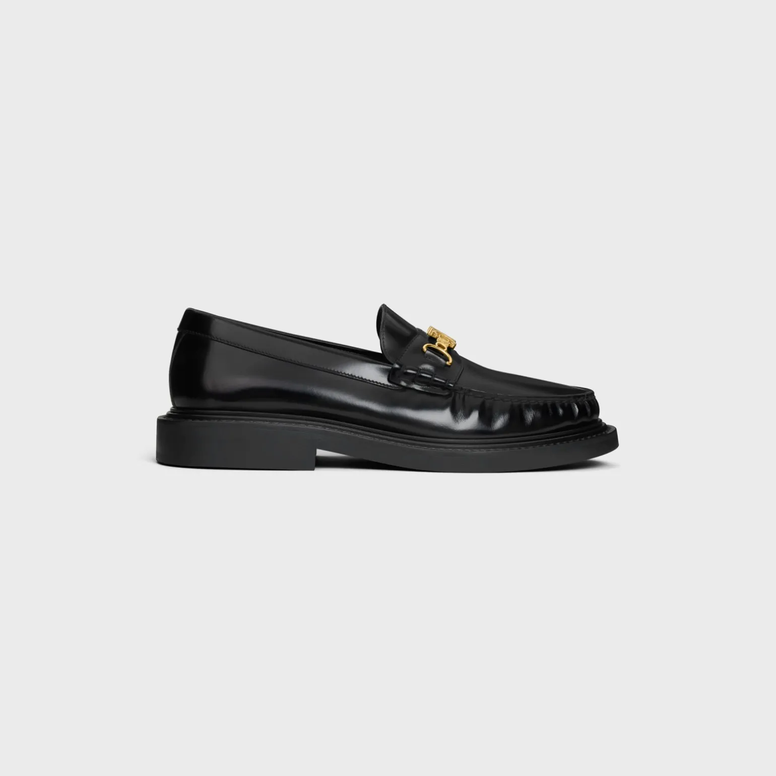 CELINE UNIVERSITÉ TRIOMPHE CHAIN LOAFFER in POLISHED BULL