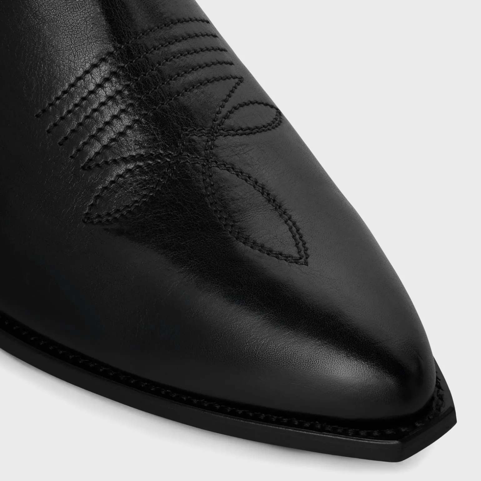 CELINE WESTERN ZIPPED BOOTS in Calfskin