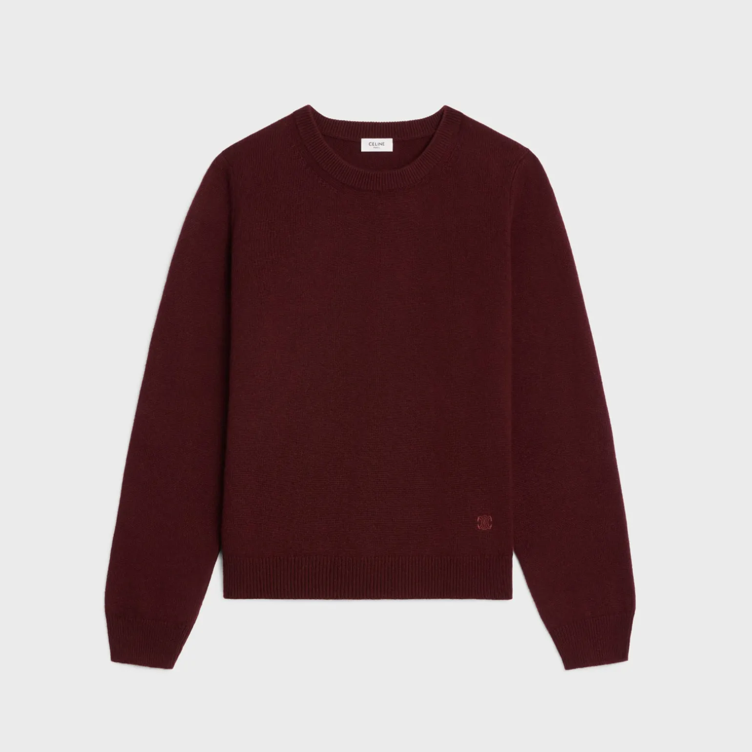 crew neck sweater in scottish cashmere