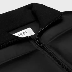 cropped down jacket in lightweight nylon