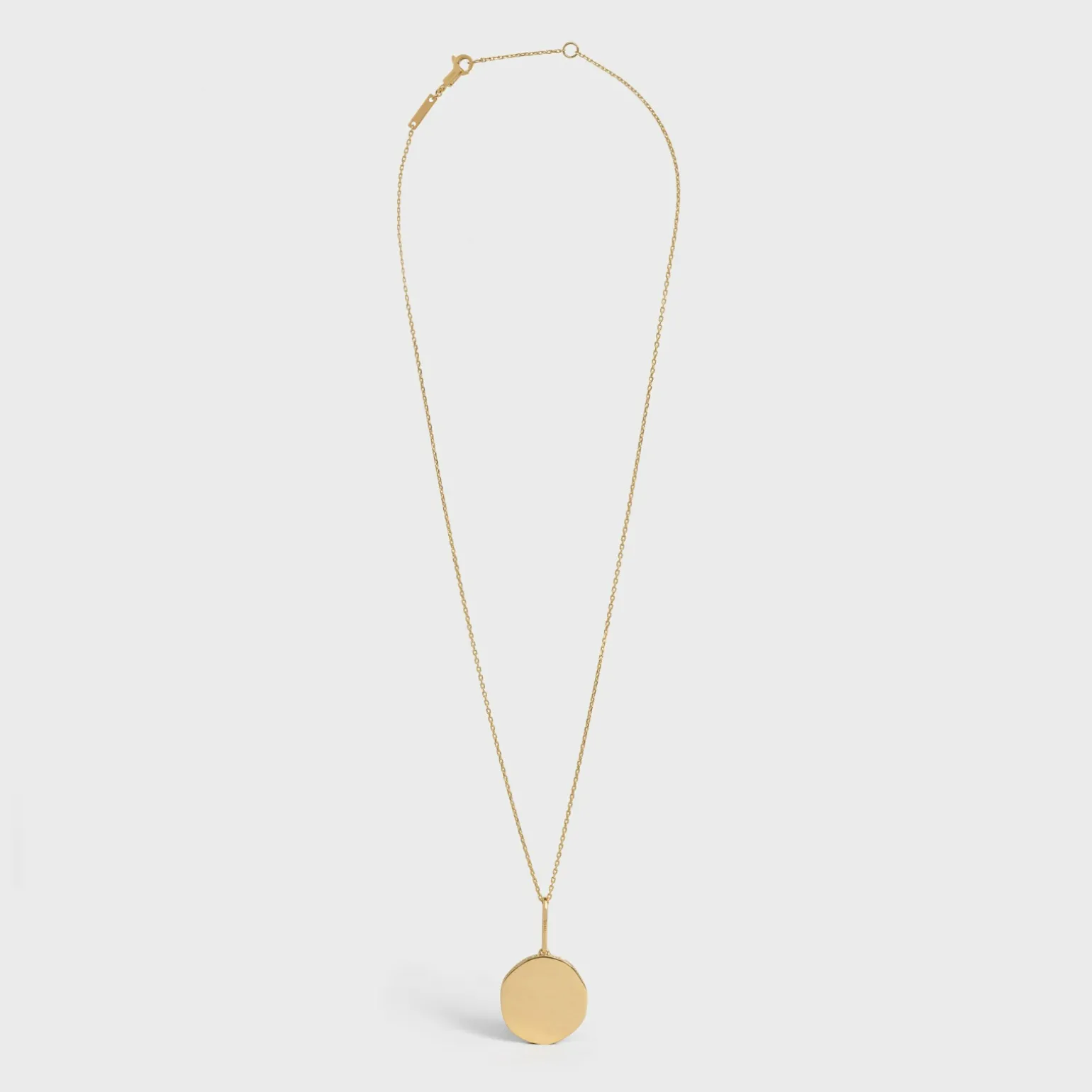 Medaille Celine Small Necklace in Yellow Gold and Diamonds