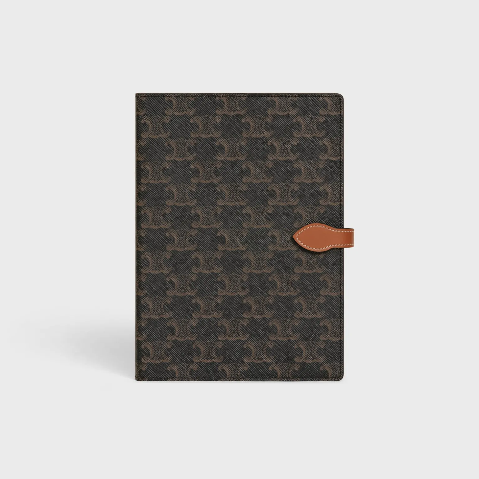 MEDIUM NOTEBOOK COVER IN TRIOMPHE CANVAS AND CALFSKIN
