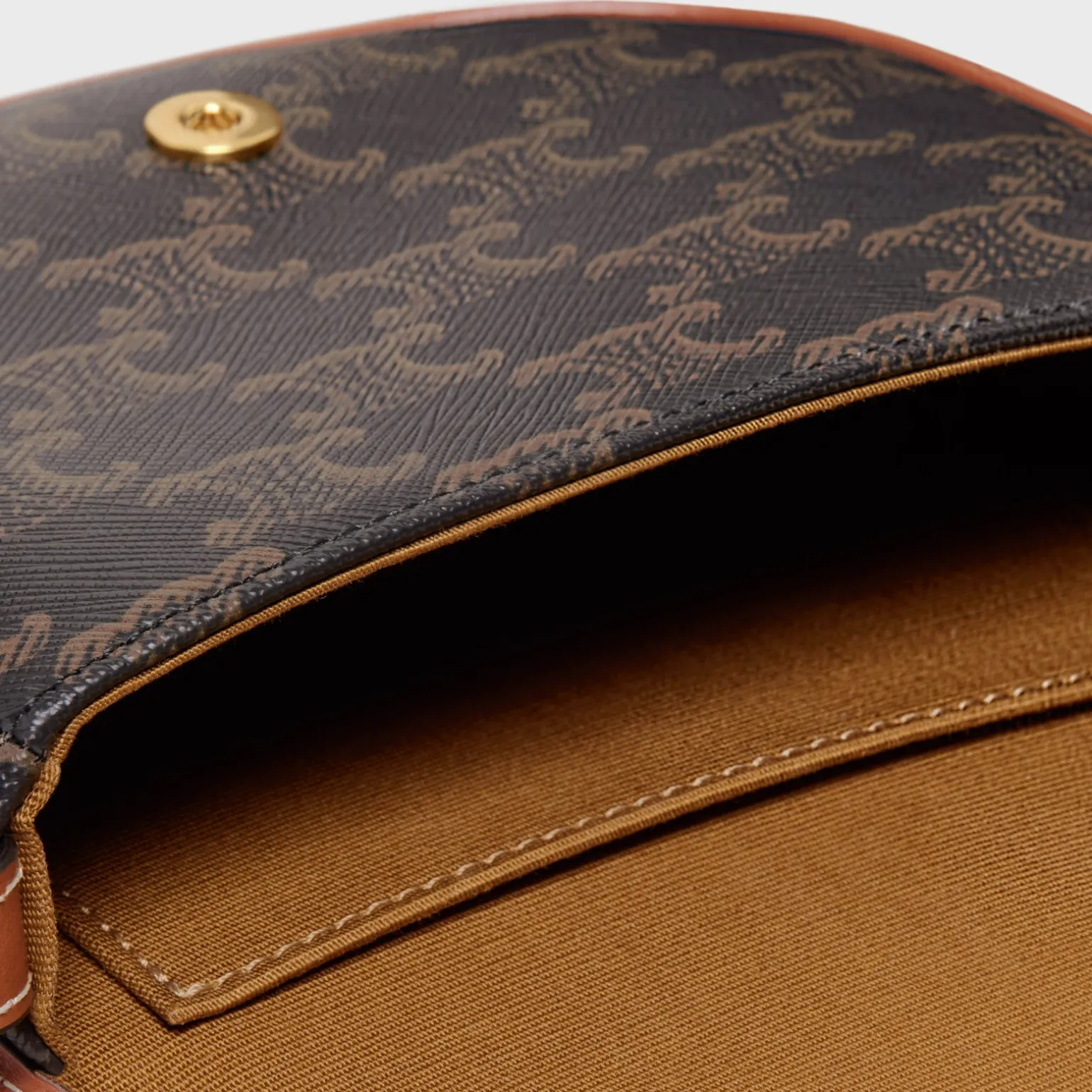 Mini Besace in Triomphe Canvas and calfskin