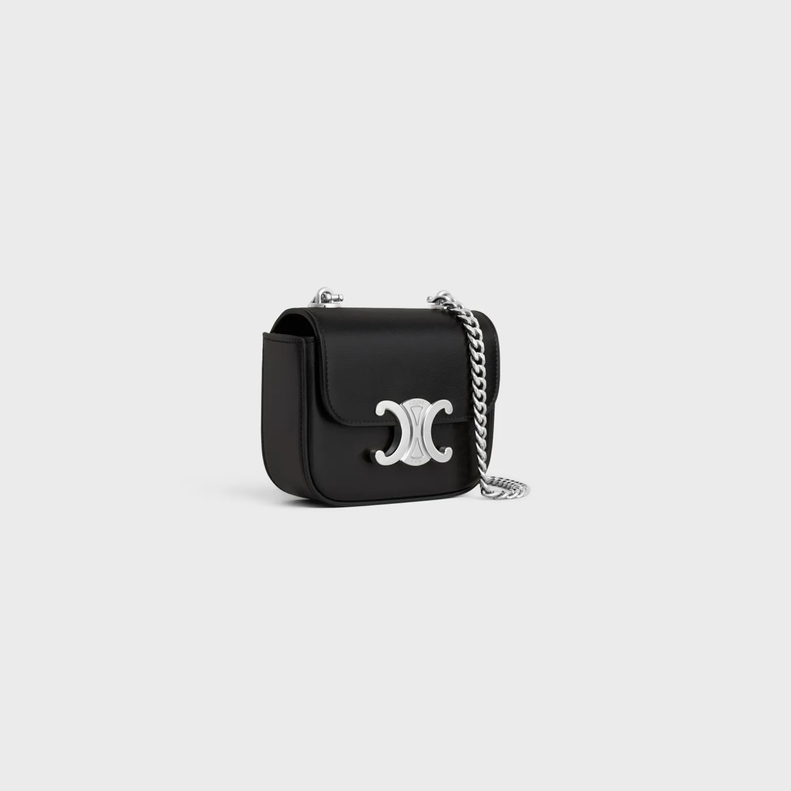 MINI CHAIN CLAUDE in Shiny calfskin