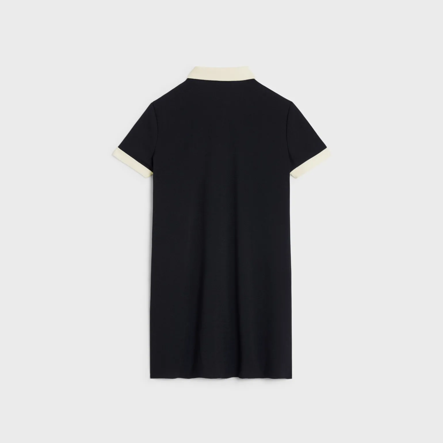 mini polo dress in viscose sablé