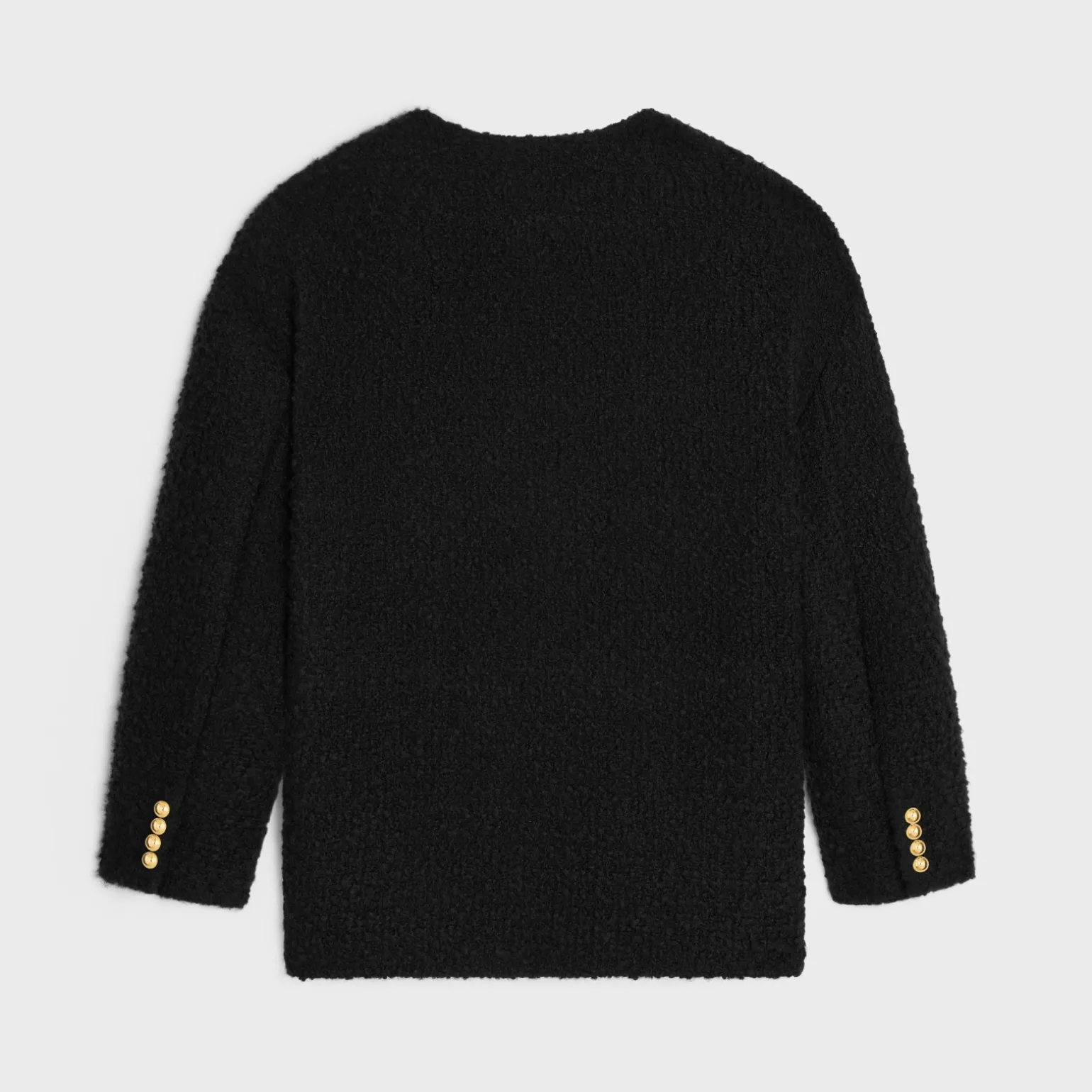 oversized jacket in bouclé tweed cashmere