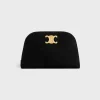POUCH TRIOMPHE in SUEDE CALFSKIN