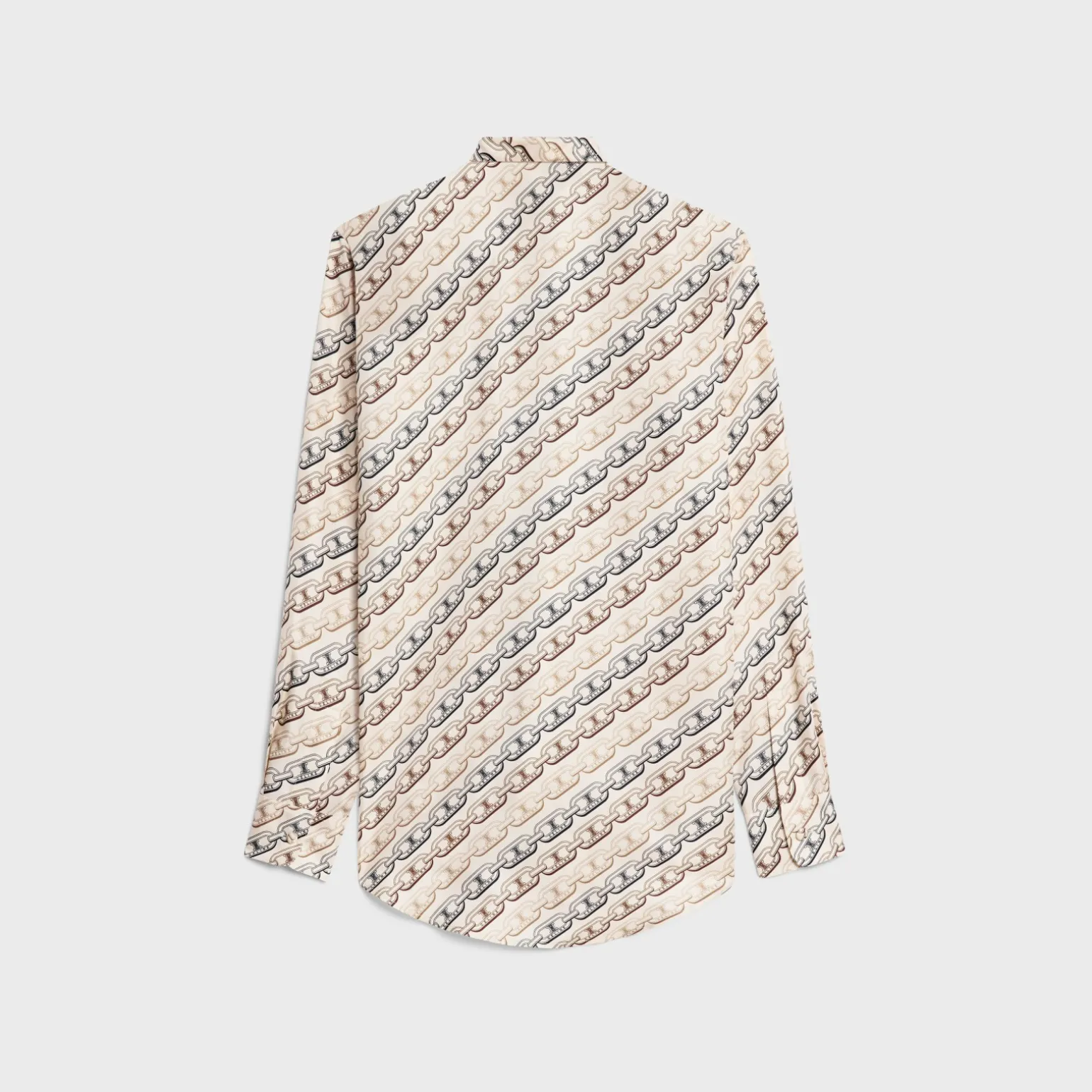 Romy lavaliere shirt in silk twill