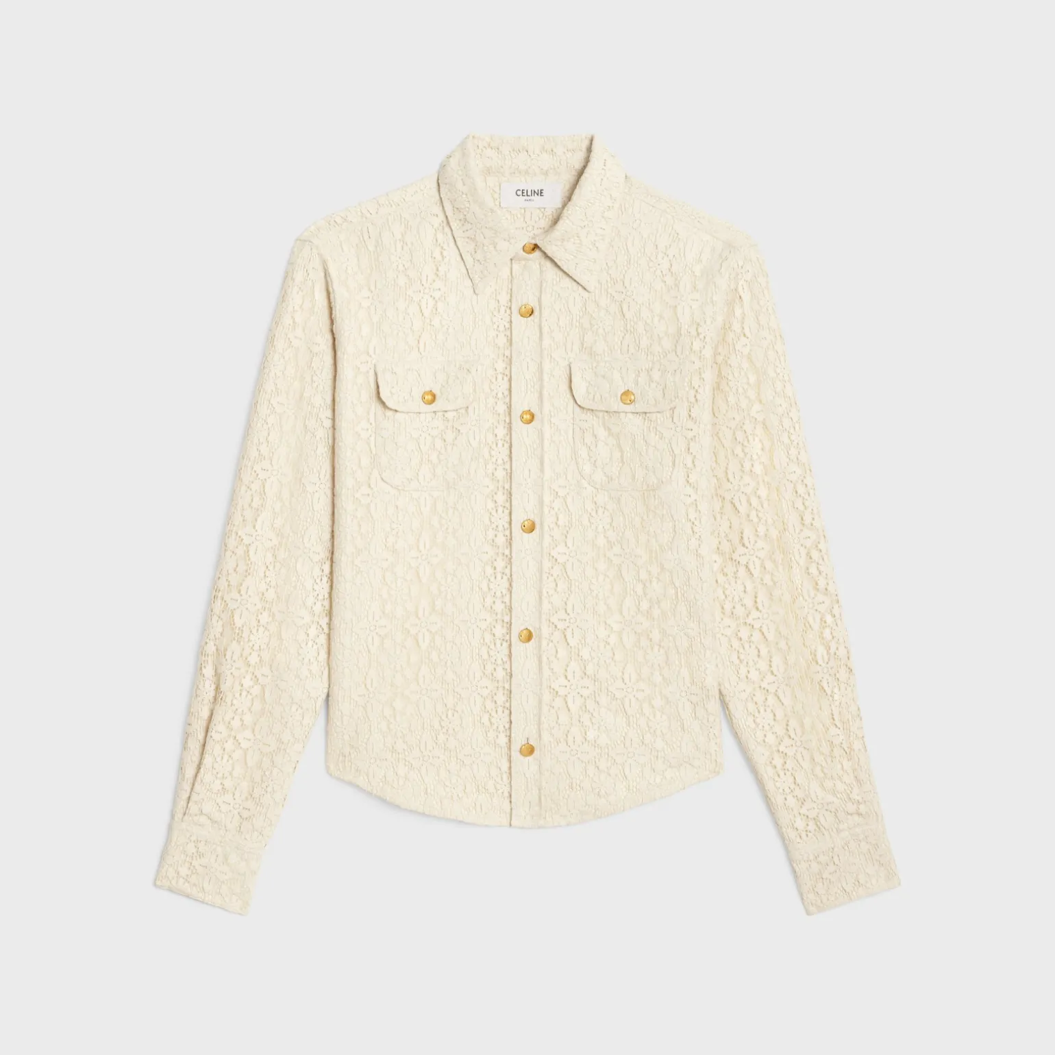 romy shirt in lace cotton