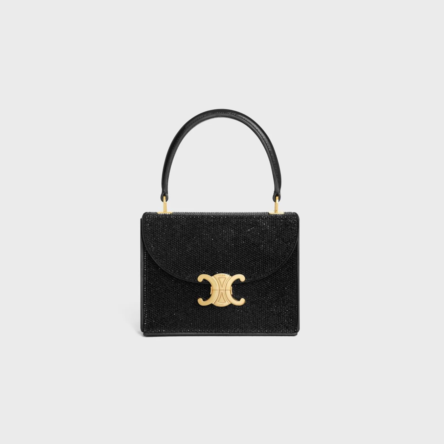 SMALL BOX BLANDINE in SUEDE CALFSKIN WITH STRASS