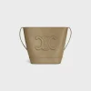 SMALL BUCKET CUIR TRIOMPHE in Smooth Calfskin