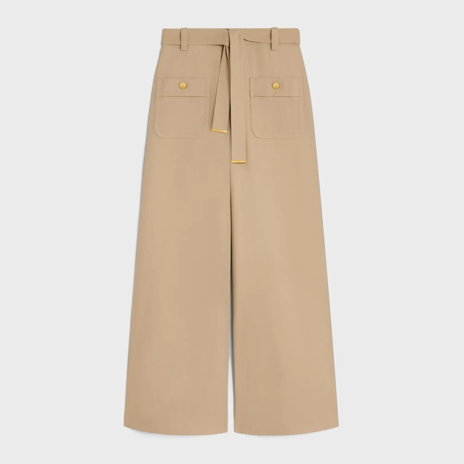 taillat pants in cotton twill