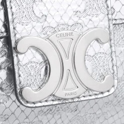 TEEN CELINE VICTOIRE BAG in PYTHON EFFECT CALFSKIN WITH TRIOMPHE ALL-OVER