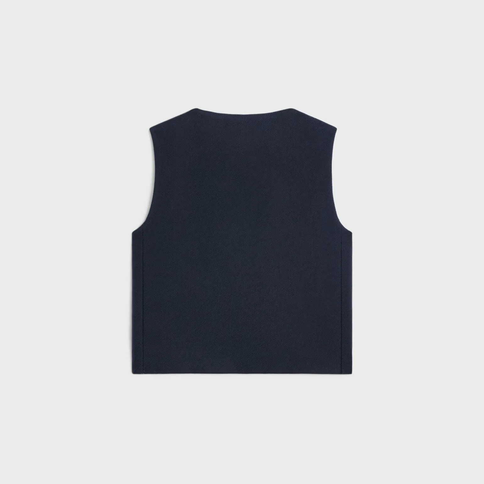 top in double faced wool tricotine