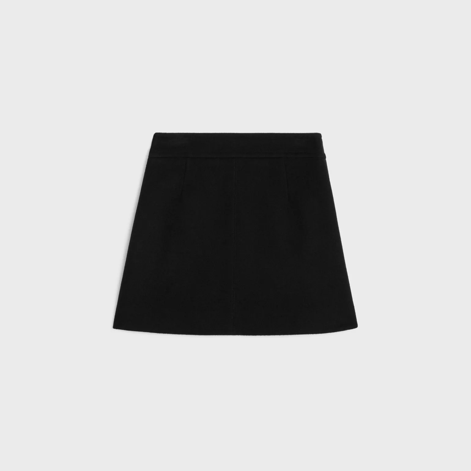 trapeze mini skirt in cashmere cloth