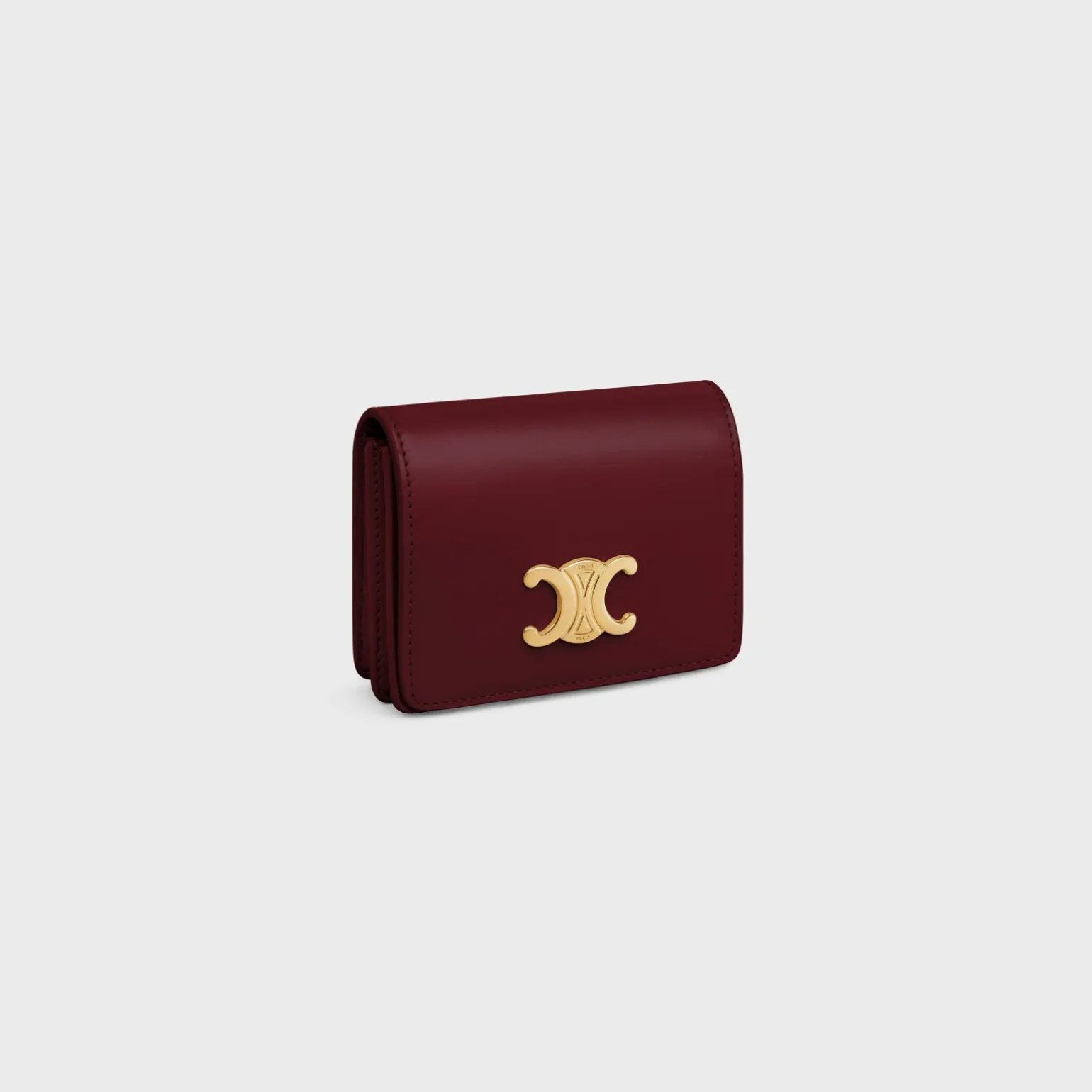 TRIOMPHE BUSINESS CARD HOLDER in SHINY CALFSKIN