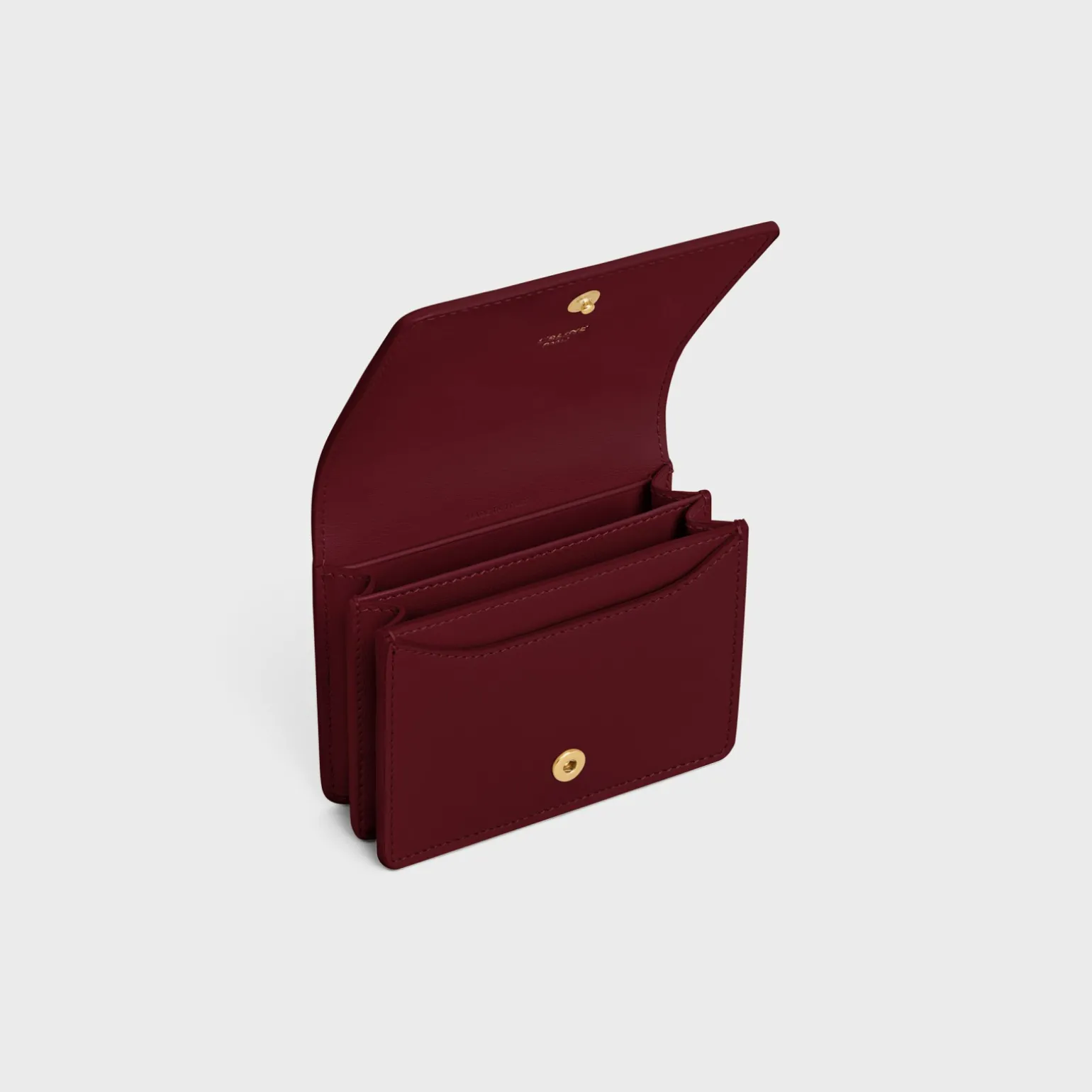 TRIOMPHE BUSINESS CARD HOLDER in SHINY CALFSKIN