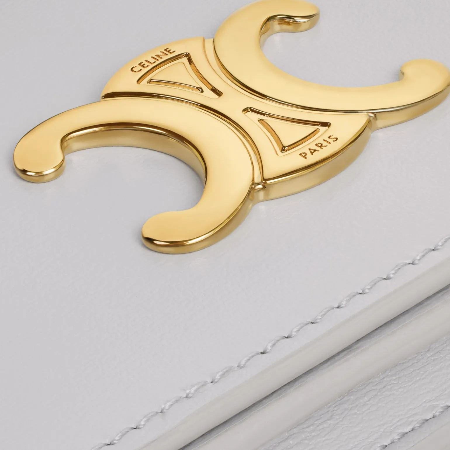 TRIOMPHE BUSINESS CARD HOLDER in SHINY CALFSKIN