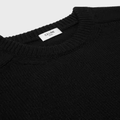 triomphe crew neck sweater in wool and cashmere