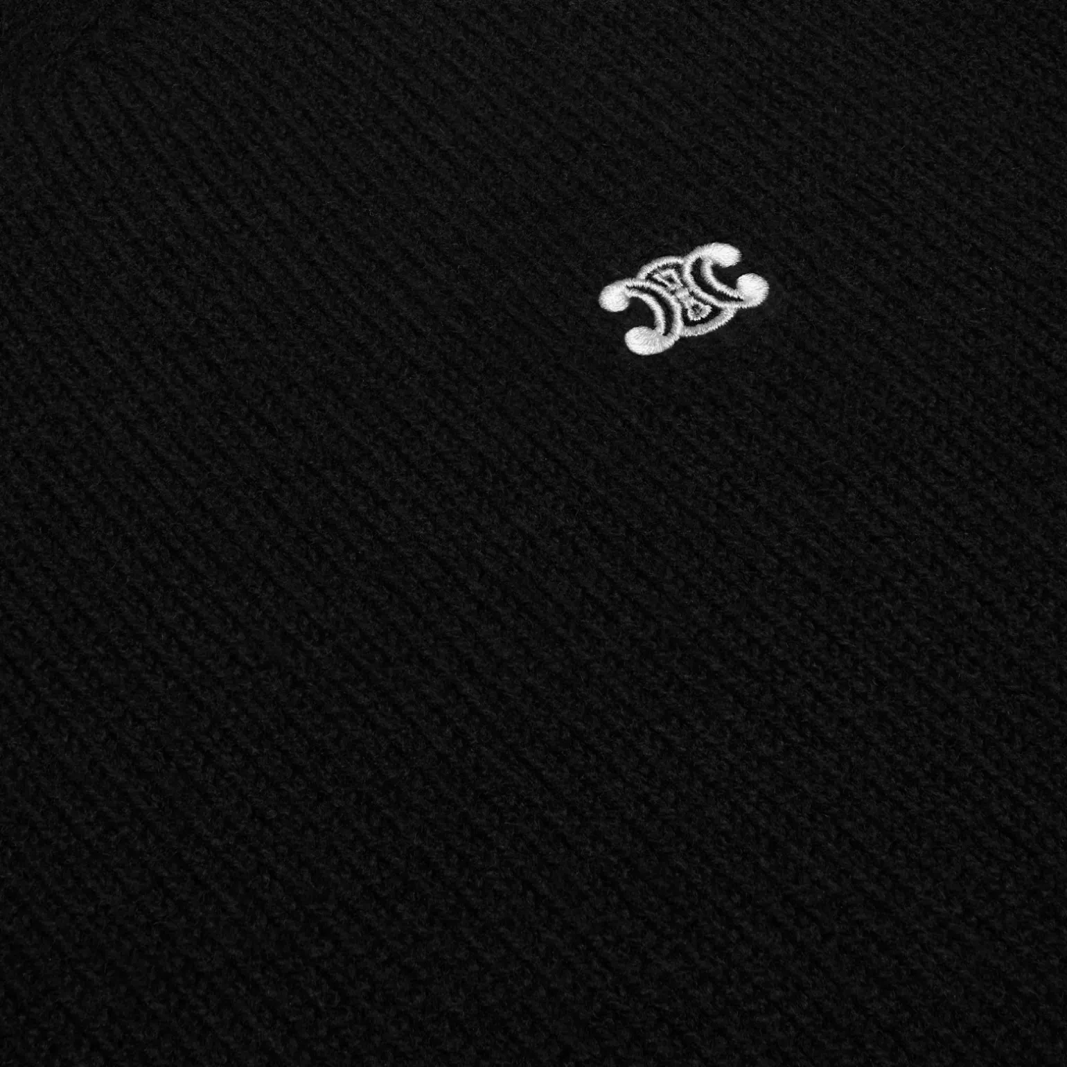triomphe crew neck sweater in wool and cashmere