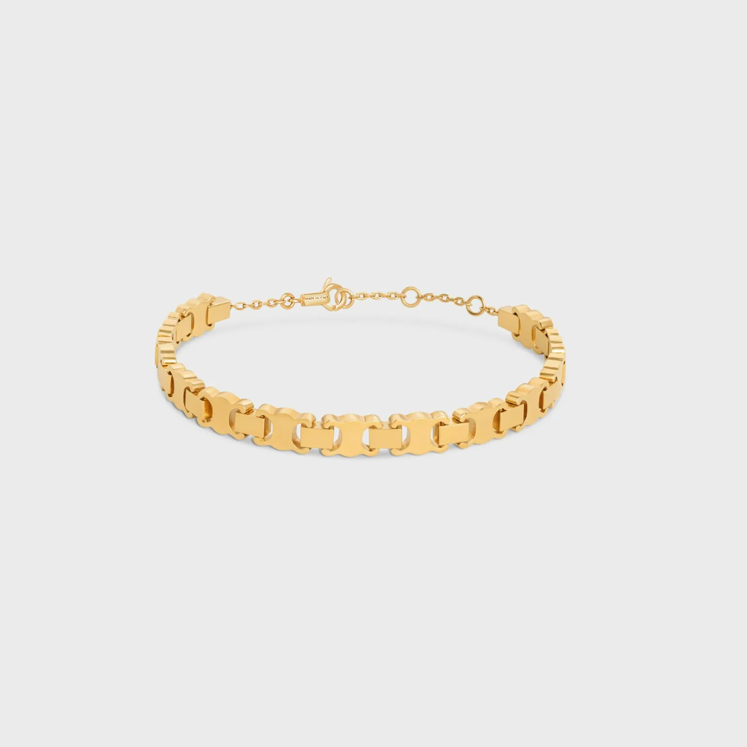 Triomphe Link Bracelet in Brass with Gold Finish