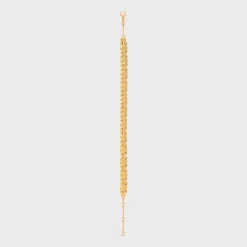 Triomphe Link Bracelet in Brass with Gold Finish