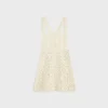triomphe mini dress in crocheted cotton