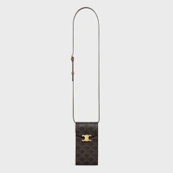 TRIOMPHE PHONE POUCH in triomphe canvas