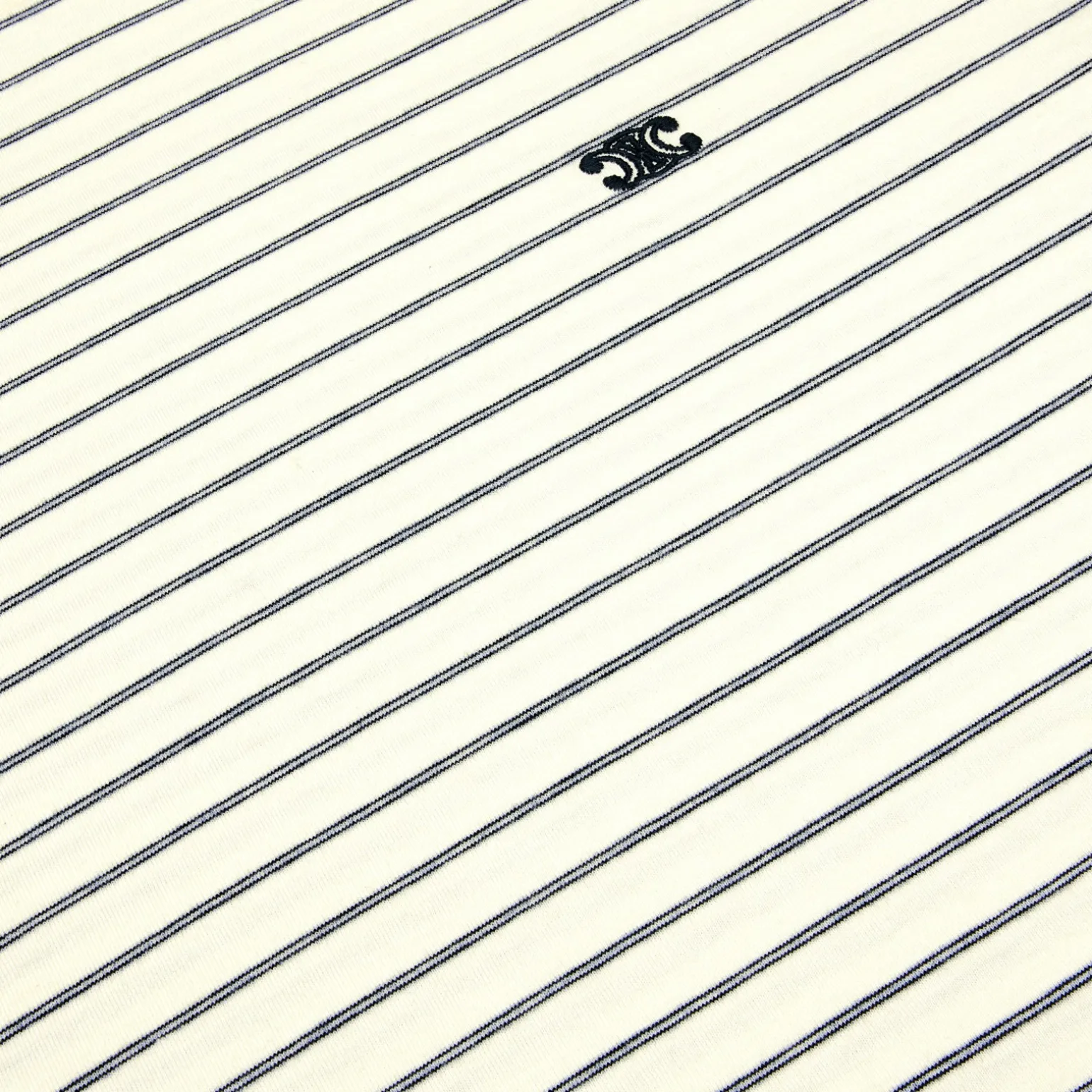 TRIOMPHE REGULAR T-SHIRT IN STRIPED JERSEY