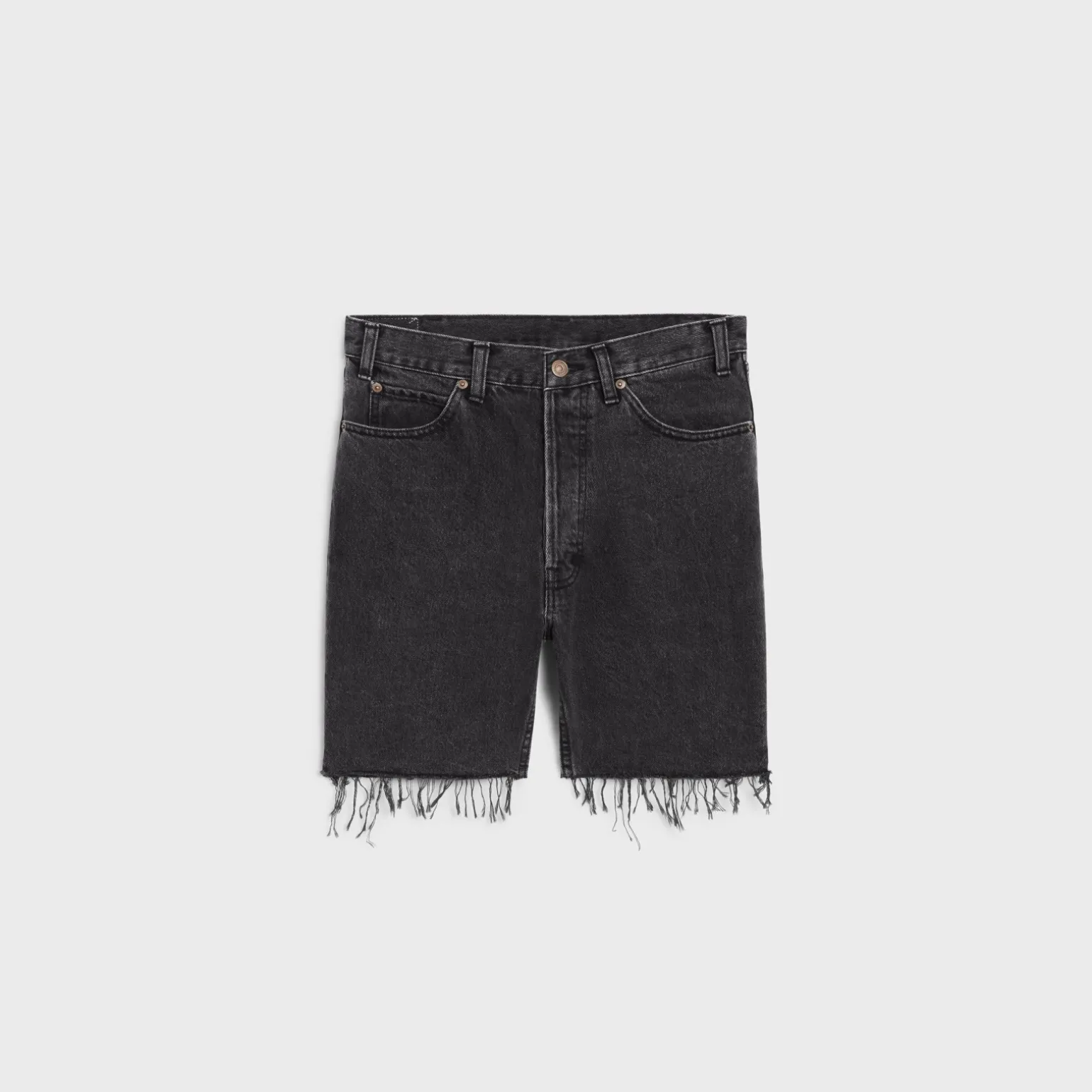 Wesley shorts in charcoal wash denim